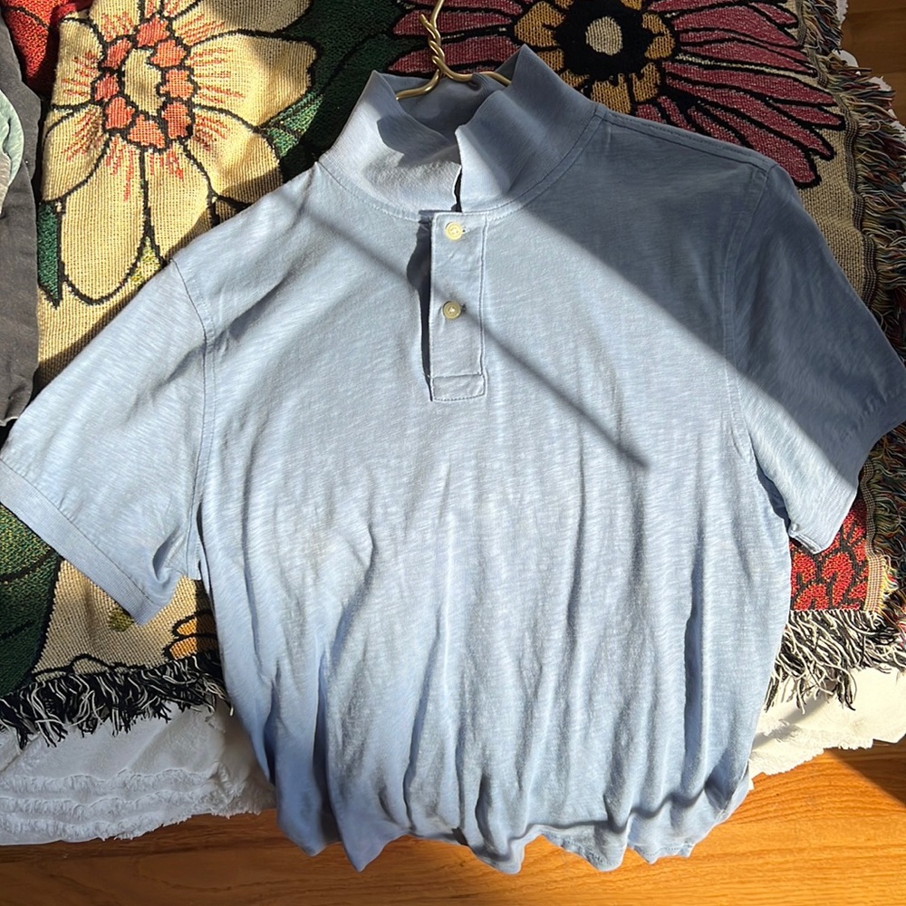 Mens J Crew Slub Polo Size Small